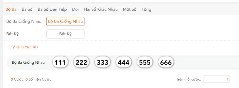 Bộ ba giống nhau
