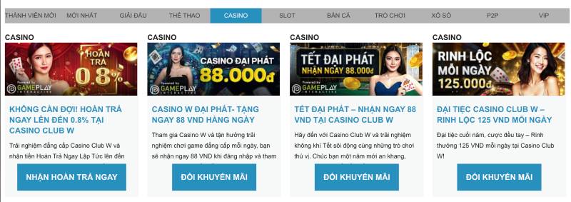 Khuyến Mãi Casino