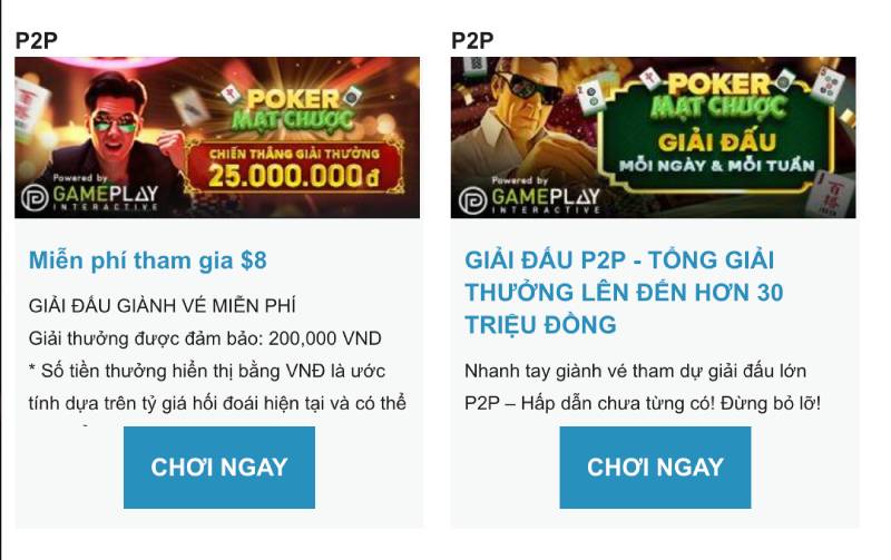 Khuyến Mãi P2P
