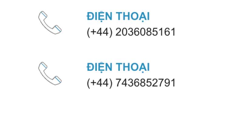 Sử dụng số điện thoại quốc tế